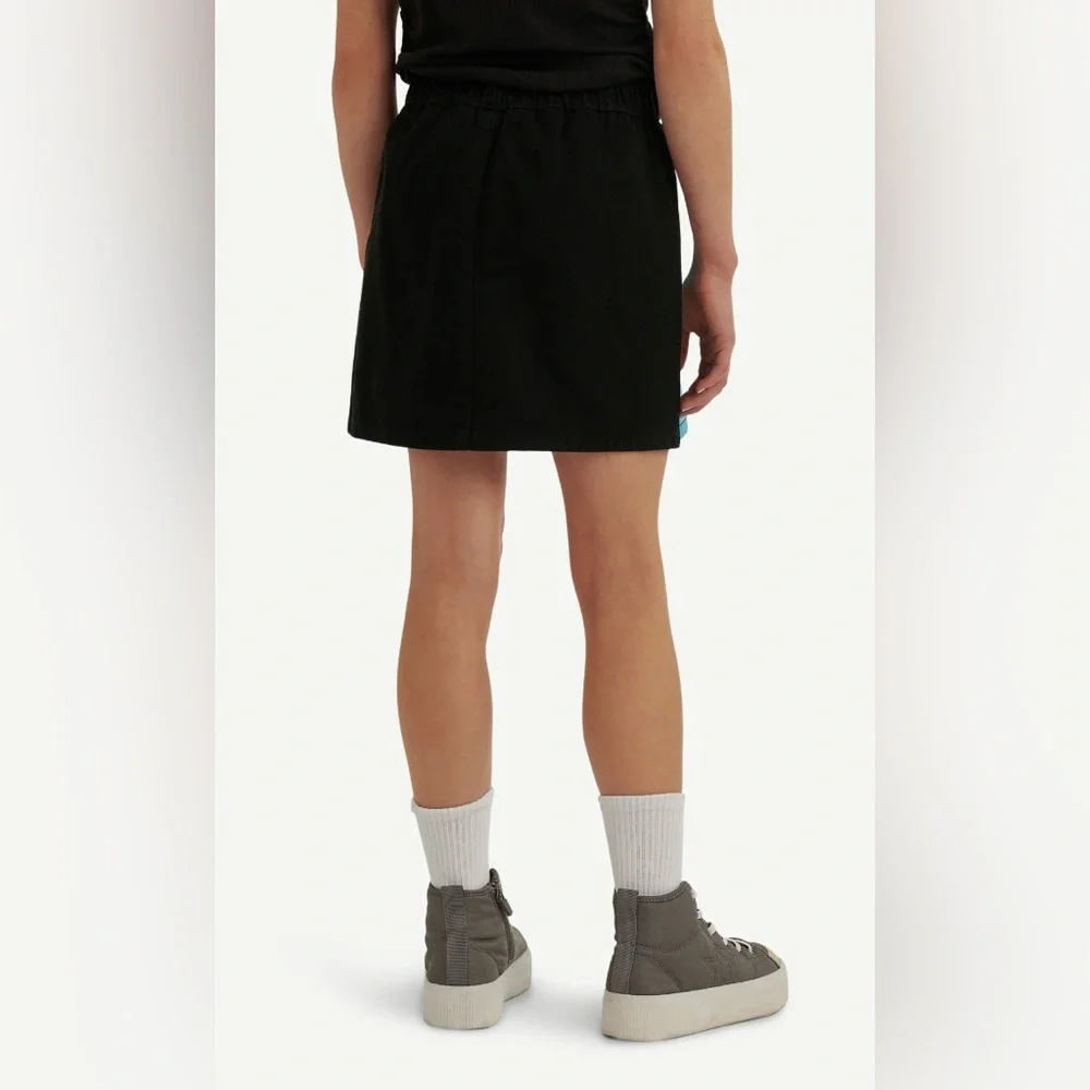 NWT Justice x NASCAR Zip Front Skort Girls Size S (7/8) Black Blue